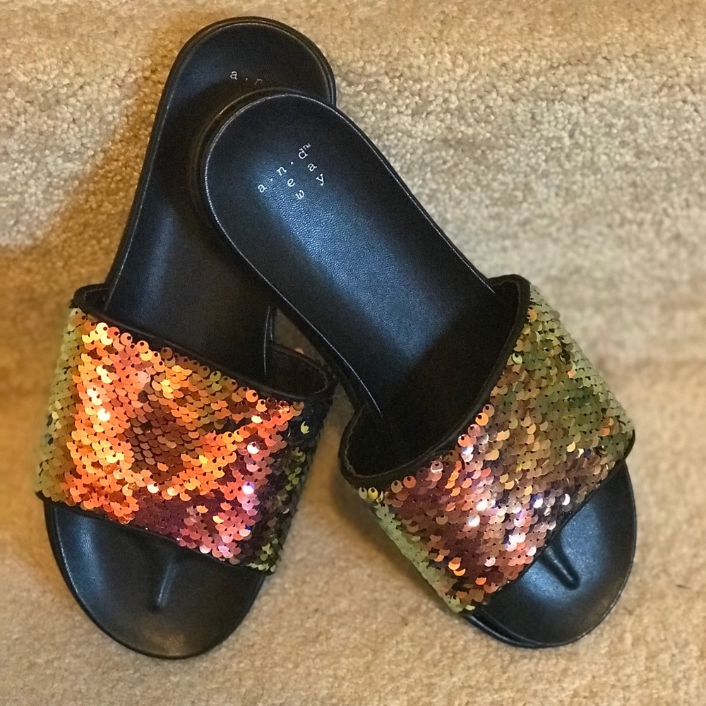 Iridescent Sequin Women’s Sandals